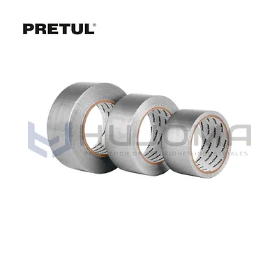 Cinta para Ducto 48 mm x 0.16 mm Pretul, Rollos de 10, 30 y 50 m
