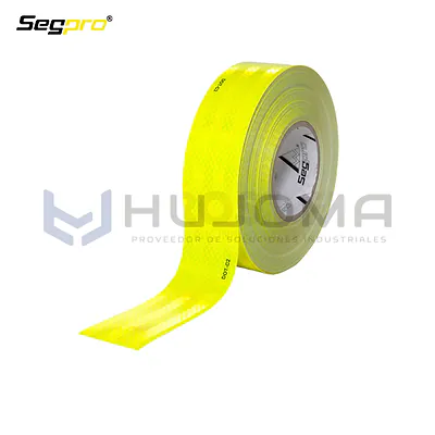 Cinta Reflectiva Vehicular Verde Limón 2" Segpro CREVERLIM