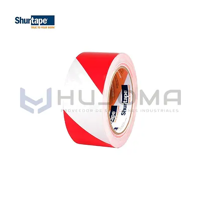Cinta Señalización VP-415 Rojo/Blanco (Delimitadora) Shurtape
