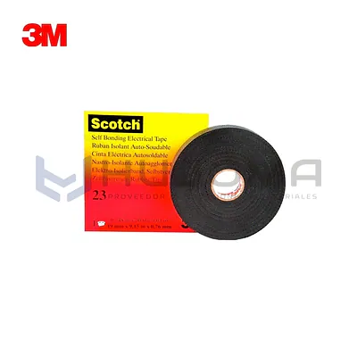 Cinta Vulcanizante Autofundente 3M Scotch 23, 19 mm x 9,15 m