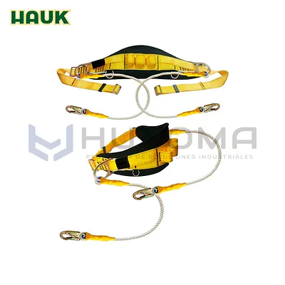 Cinturón de Posicionamiento con 2 Líneas de Conexión Hauk CS2CP