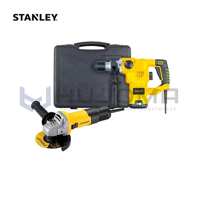 Combo Rotomartillo SDS Plus y Amoladora 4 1/2" Stanley STHR1232K-K10