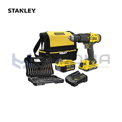 Combo Taladro Percutor Inalámbrico 20V Stanley SCD711DMSA-B2