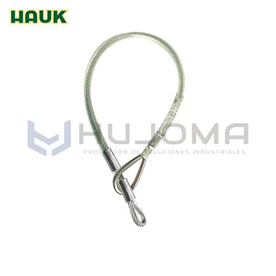 Conector de Anclaje Doble de Cable de Acero 1.00 m Hauk E0102F