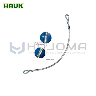 Conector de Anclaje Ojo-Ojo de Cable de Acero 1.20 m Hauk E012F