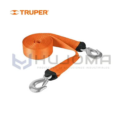 Correa de Remolque con Ganchos 48 mm x 5.8 m Truper CREM-2X58C