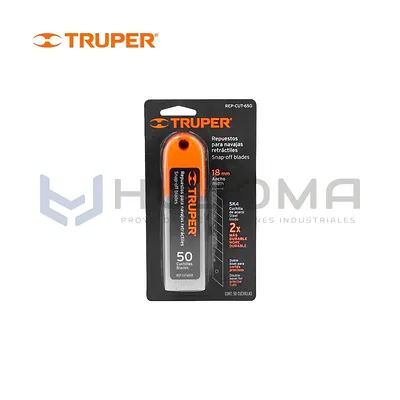 Cuchillas de Repuesto SK4 para Cutter 18 mm, 50 und Truper 100101