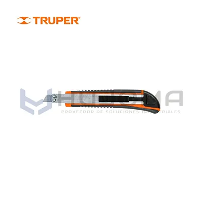 Cutter Profesional de 9 mm con Grip y Alma Metálica Truper 16971