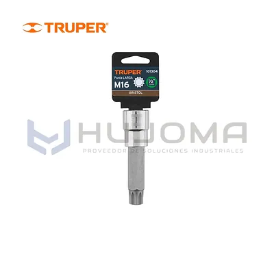 Dado de Punta Larga Bristol M16 encaste 1/2" Truper 101304