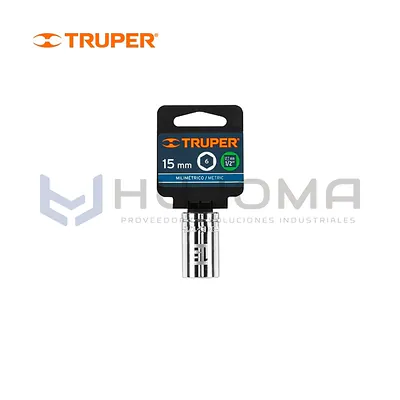 Dado Hexagonal 15 mm Encastre 1/2" Truper 13265