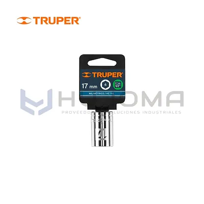 Dado Hexagonal 17 mm Encastre 1/2" Truper 13267