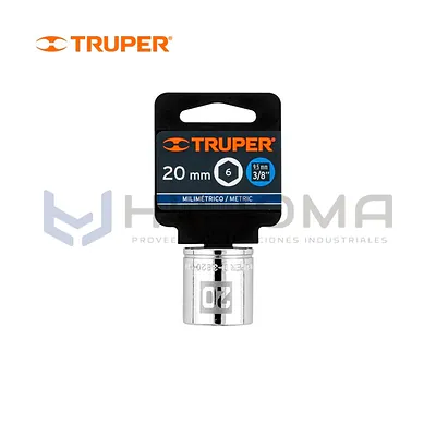 Dado Hexagonal 20 mm Encastre 3/8" Truper 13684