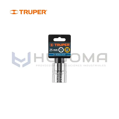 Dado Hexagonal 25 mm, cuadro 3/4" Truper 14973