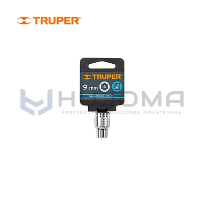 Dado Hexagonal 9 mm Encastre 3/8" Truper D-3809-HM