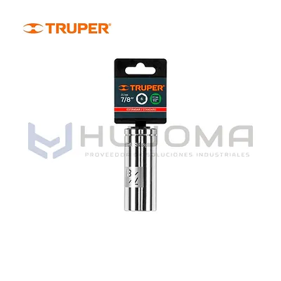 Dado largo 13/16" cuadro 1/2" 6 puntas Truper D-1226-HL