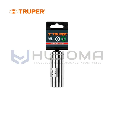 Dado largo 7/8" cuadro 1/2" 6 puntas Truper D-1228-HL