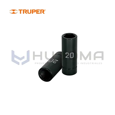 Dado Largo de Impacto 20 mm Cuadro 1/2" Truper D-7320-ML