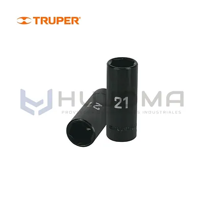 Dado Largo de Impacto 21 mm Cuadro 1/2" Truper D-7321-ML