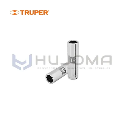 Dado largo hexagonal 15 mm cuadro 1/2" Truper 13355