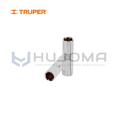 Dado largo hexagonal 16 mm cuadro 1/2" Truper 13356