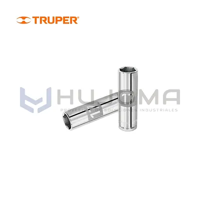 Dado largo hexagonal 17 mm cuadro 1/2" Truper 13357