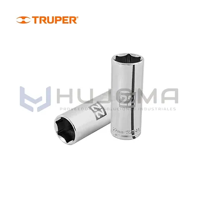 Dado largo hexagonal 22 mm cuadro 1/2" Truper 101010