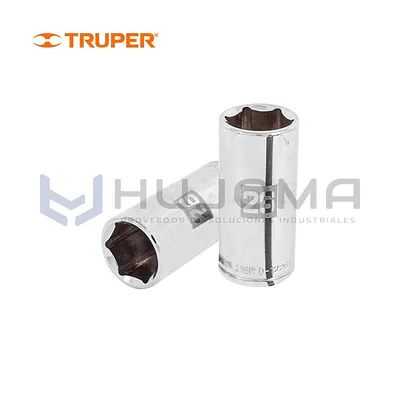 Dado largo hexagonal 26 mm cuadro 1/2" Truper 101014