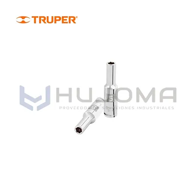 Dado largo hexagonal 5 mm cuadro 1/4" Truper 100969
