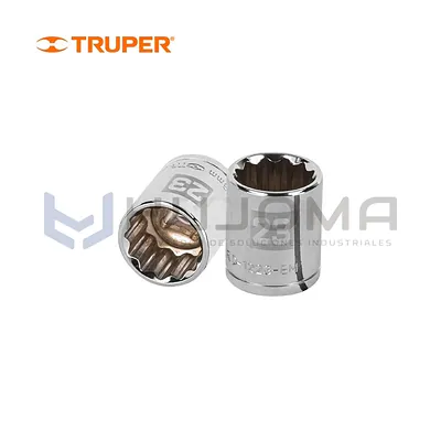 Dado Poligonal 23 mm, encaste de 1/2" Truper 13537