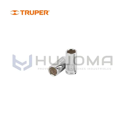 Dado Poligonal 8 mm, encaste 1/4" Truper 100980