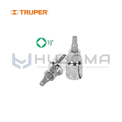 Dado Punta Hexagonal 6 mm, cuadro 1/2" Truper 13281