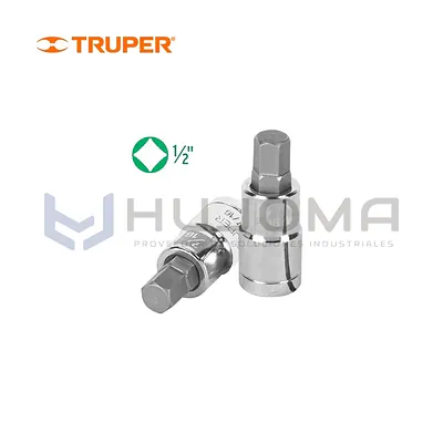Dado Punta Hexagonal 7/16", cuadro 1/2" Truper 13254