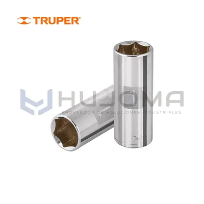 Dados largos para bujía en pulgadas encastre 1/2" Truper