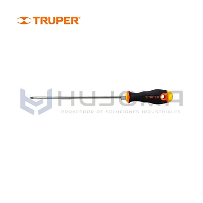 Desarmador Cabinet 3/16" x 8" Comfort Grip Truper 14043