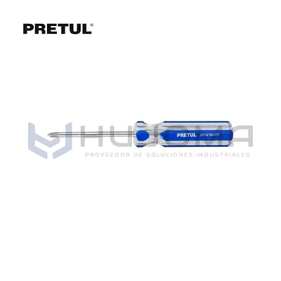 Desarmador Cruz 3/16” x 3” mango PVC Pretul 21471