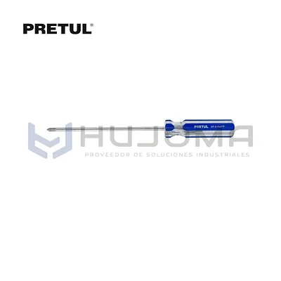 Desarmador Cruz 3/16” x 6” mango PVC Pretul 21472