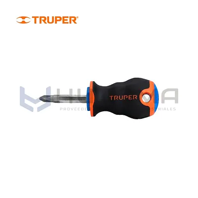 Desarmador de Cruz 1/4" x 1-1/2" Comfort Grip Truper 14073