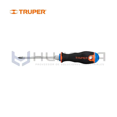 Desarmador de Cruz 3/16" x 4" Comfort Grip Truper 100836