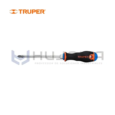 Desarmador de Cruz 5/16" x 6" Comfort Grip Truper 18548