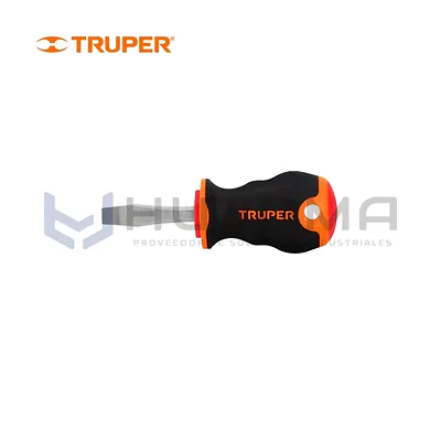 Desarmador Plano 1/4” x 1-1/2” Comfort Grip Truper 14003