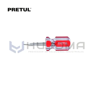 Desarmador Plano 1/4” x 1-1/2” mango PVC Pretul 21461