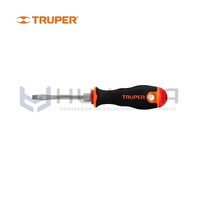 Desarmador Plano 3/16” x 3” Comfort Grip Truper 100831
