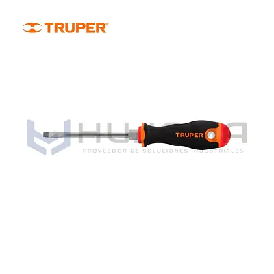 Desarmador Plano 3/16” x 4” Comfort Grip Truper 13992