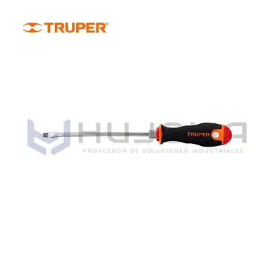 Desarmador Plano 3/16” x 6” Comfort Grip Truper 100832