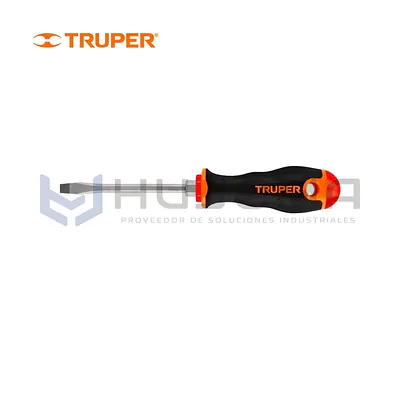 Desarmadores planos, mango comfort grip Truper