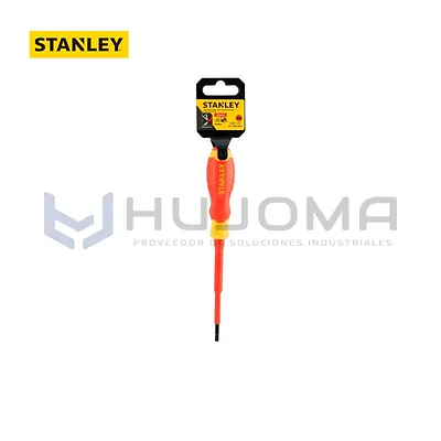 Destornillador Aislado 1000V Punta Plana 5/32" x 4" Stanley STMT60164-LA