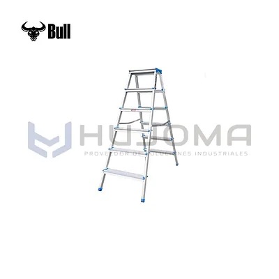 Escalera Banqueta Doble Acceso 6 Pasos (ABD150-6IA) American Bull
