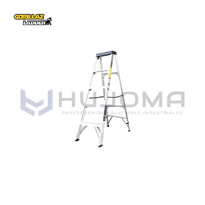 Escalera Tijera de Aluminio Simple 5 Pasos Gorillaz GATS5-III