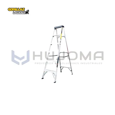 Escalera Tijera de Aluminio Simple 6 Pasos Gorillaz GATS6-III