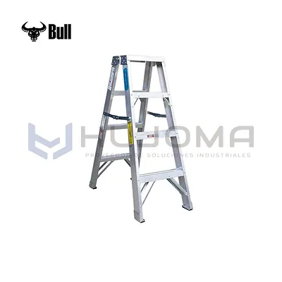 Escalera Tijera Doble de Aluminio 4 Pasos (ATD150-4IA) American Bull
